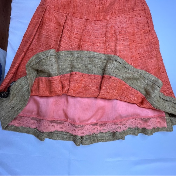 Trina Turk Raw Silk Skirt Set Size 6/8 - Picture 16 of 16